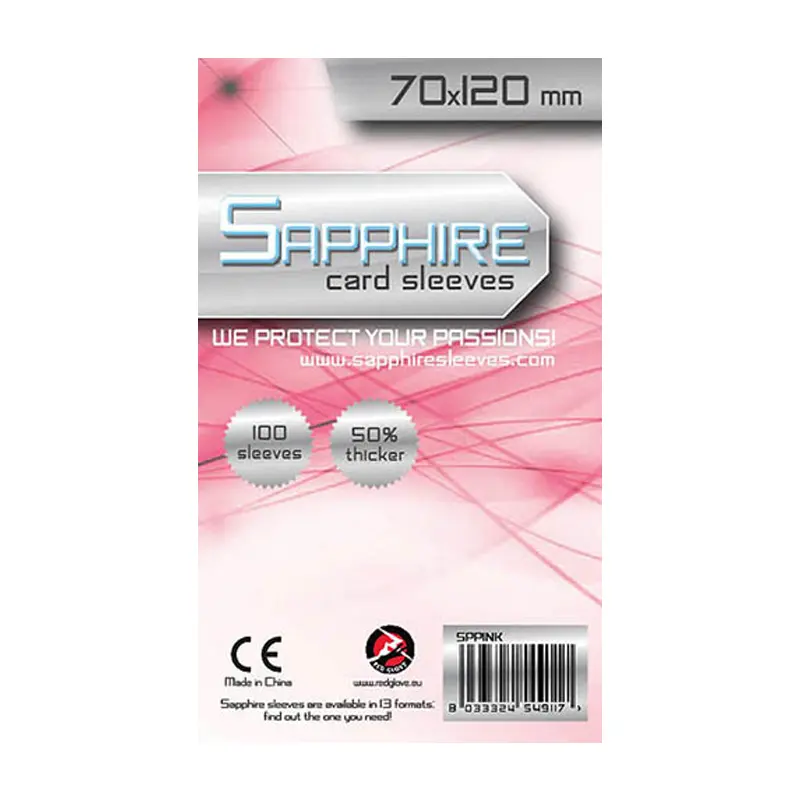 card sleeves sapphire pink 70x120 1