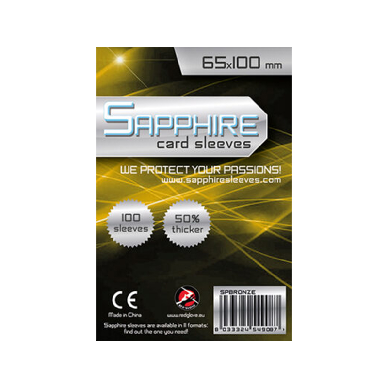 sapphire card sleeves bronze 65x100 1