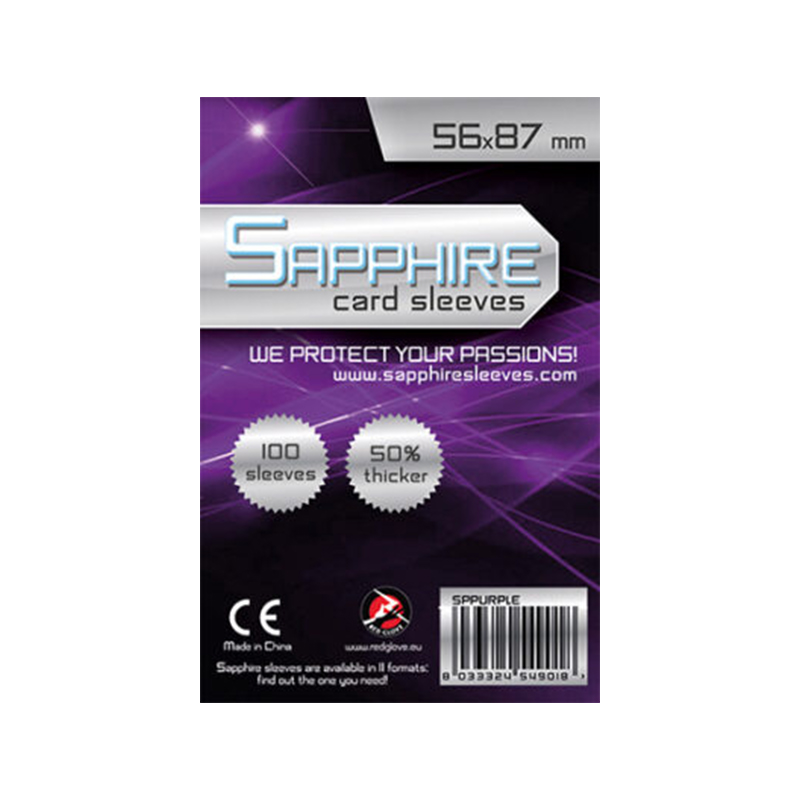 sapphire card sleeves purple 56x87 1