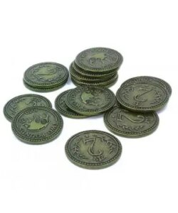 scythe monete in metallo da 2