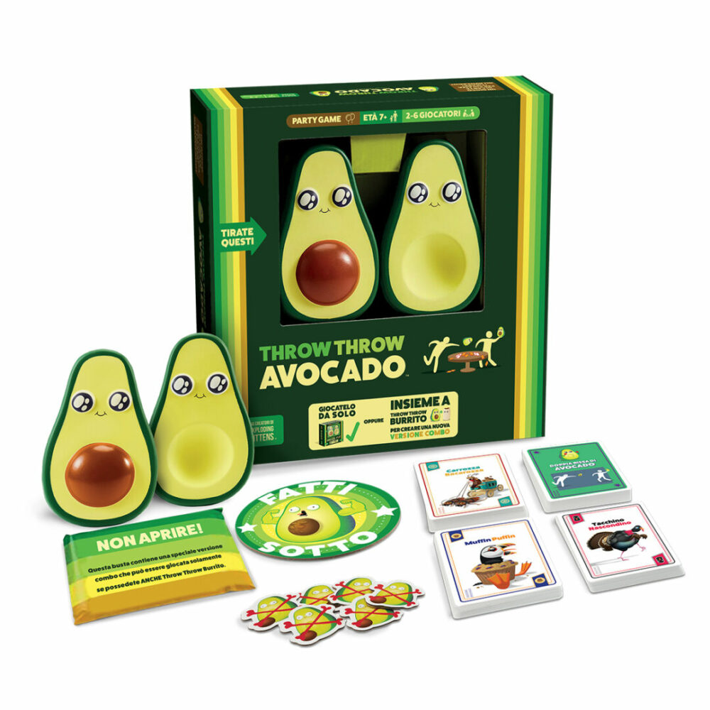 throw throw avocado italiano party game contenuto