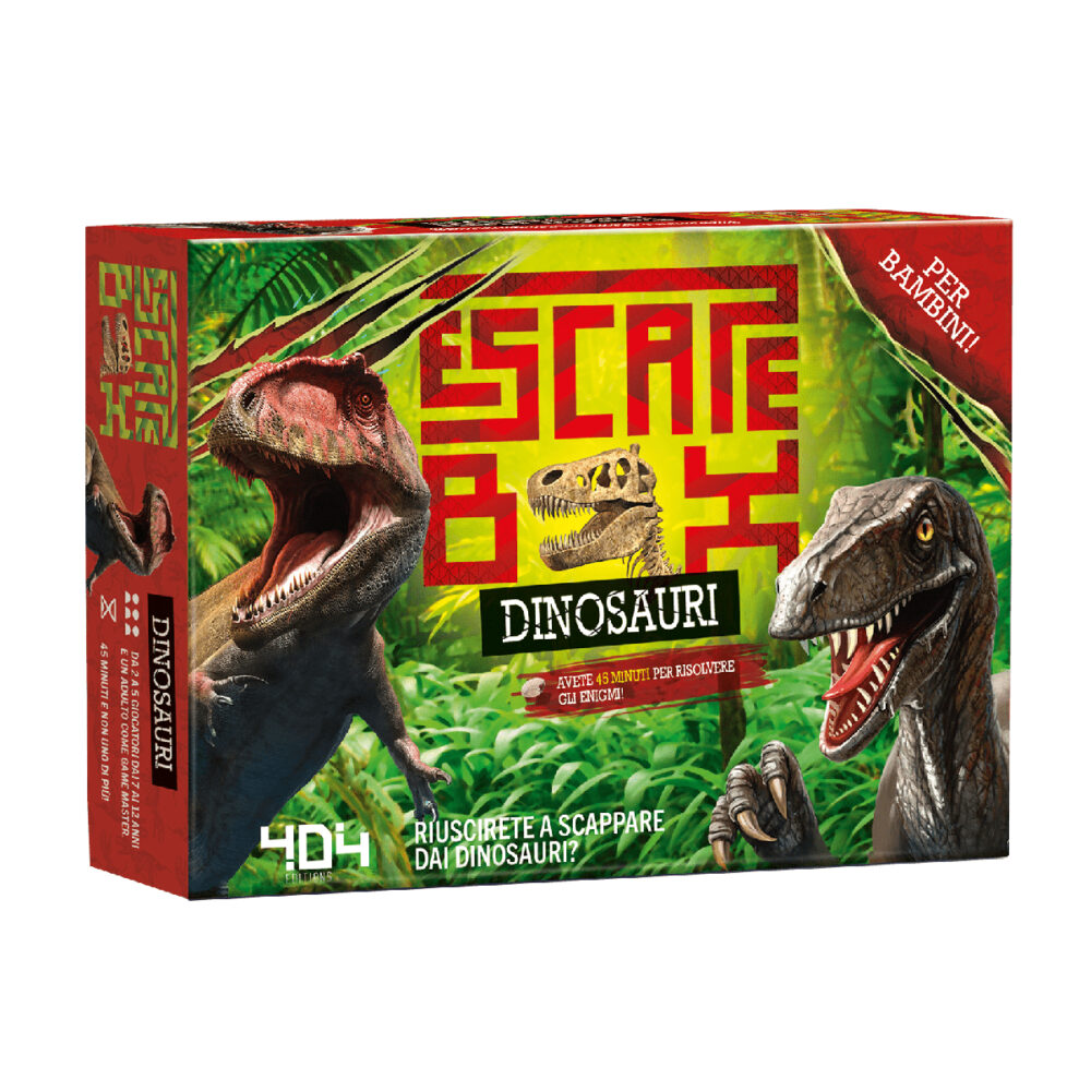 Escape Box: Dinosauri gioco da tavolo escape room
